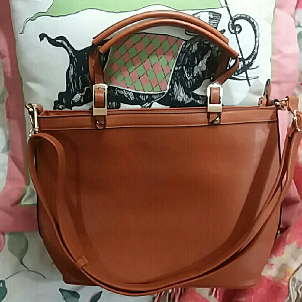 Vegan Large Leather Satchel